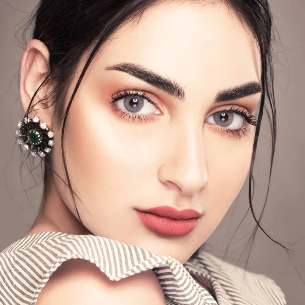 Mylense Capri colored contact lenses worn