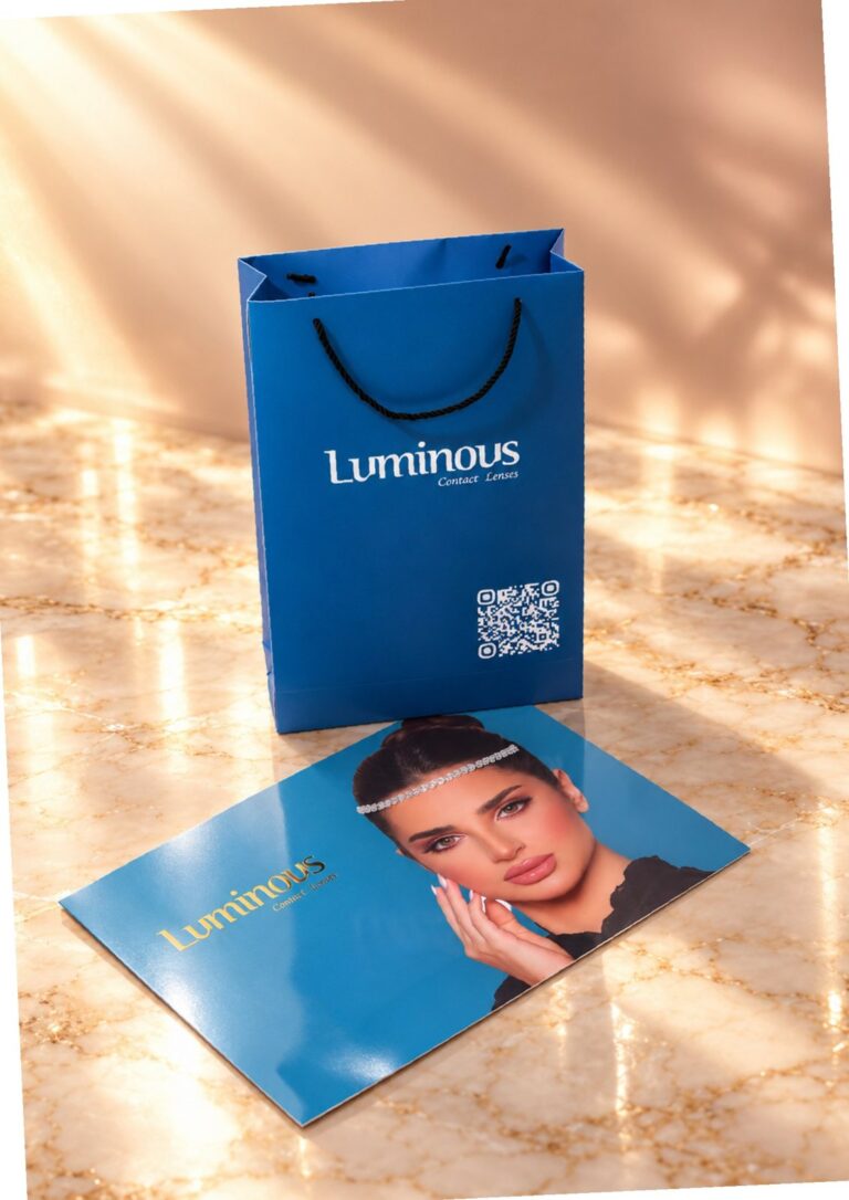 Sacola Luminous com cartão-postal
