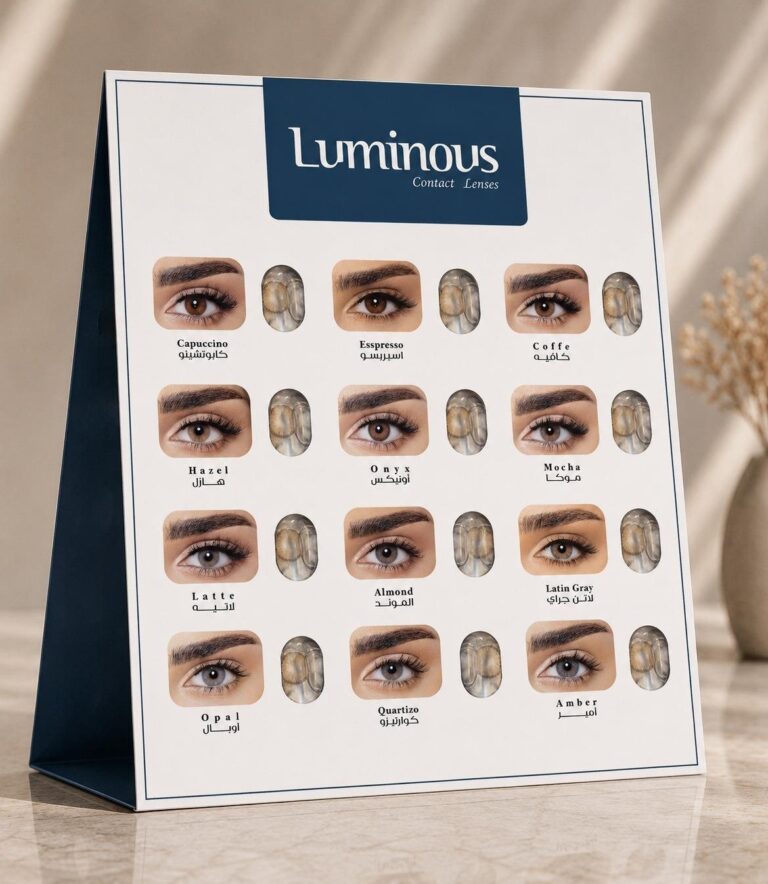 Display de mesa Luminous com todas as cores